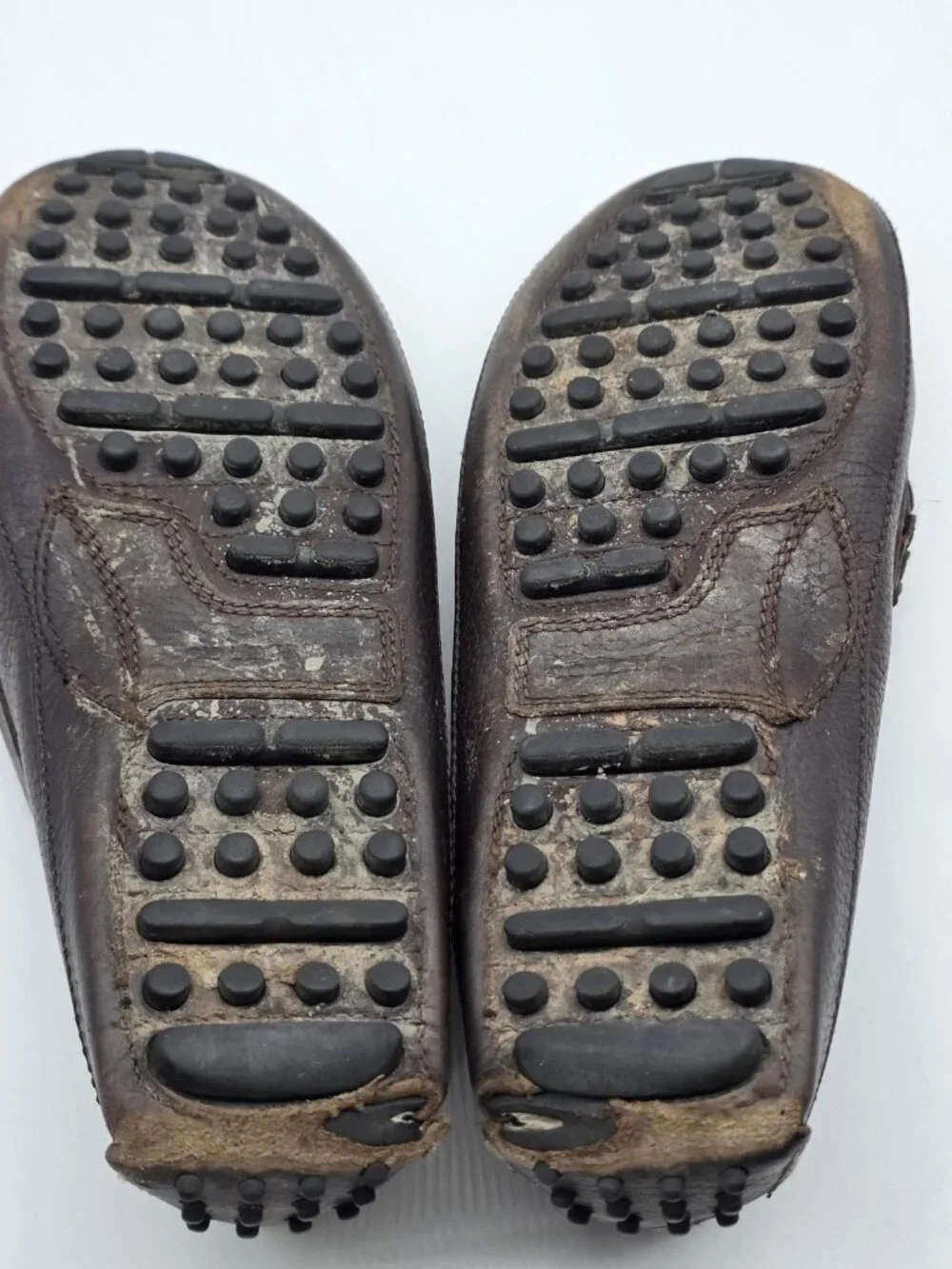 Cole Haan Shoes Mens Size 9.5 Brown Leather Bit Driving Casual Damaged Loafers - Picture 10 of 13